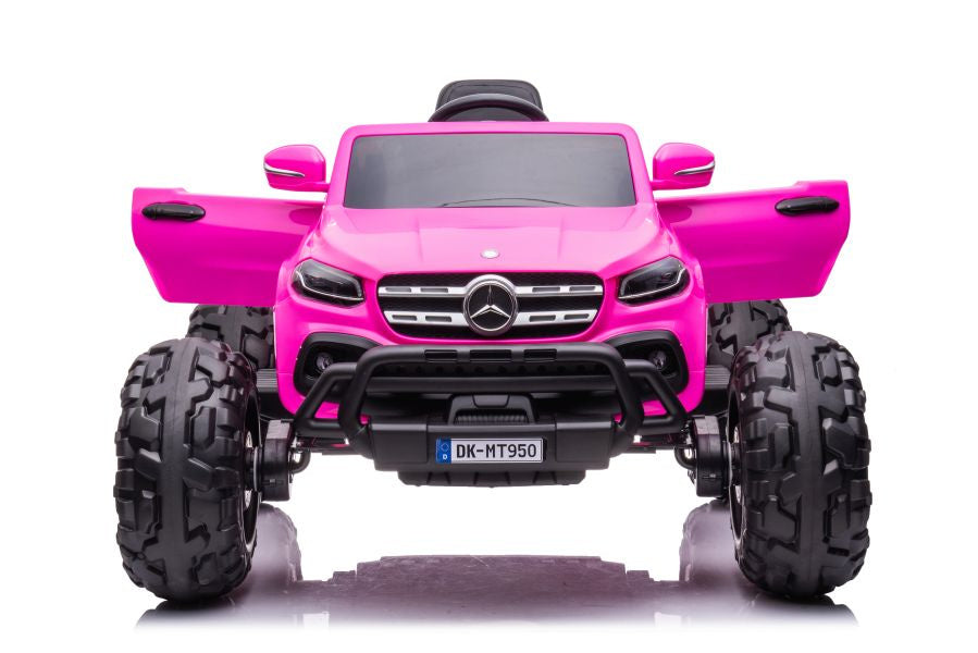 Vienvietis vaikiškas elektromobilis Mercedes DK-MT950, barbie pink
