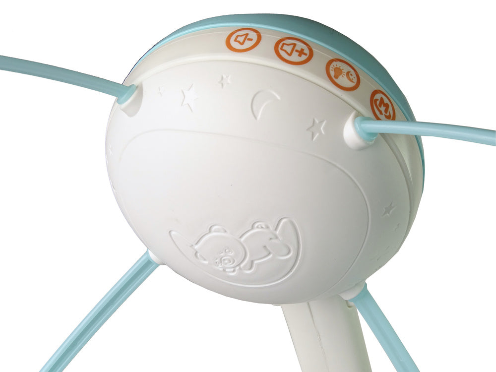 Vaikiška karuselė lovytei su gyvūnais