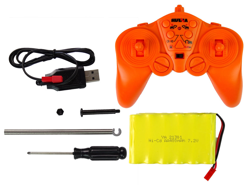 Nuotoliniu būdu valdomas vikšrinis ekskavatorius