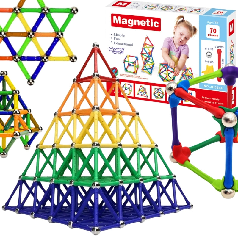 Magnetinis konstruktorius 70 vnt. Woopie