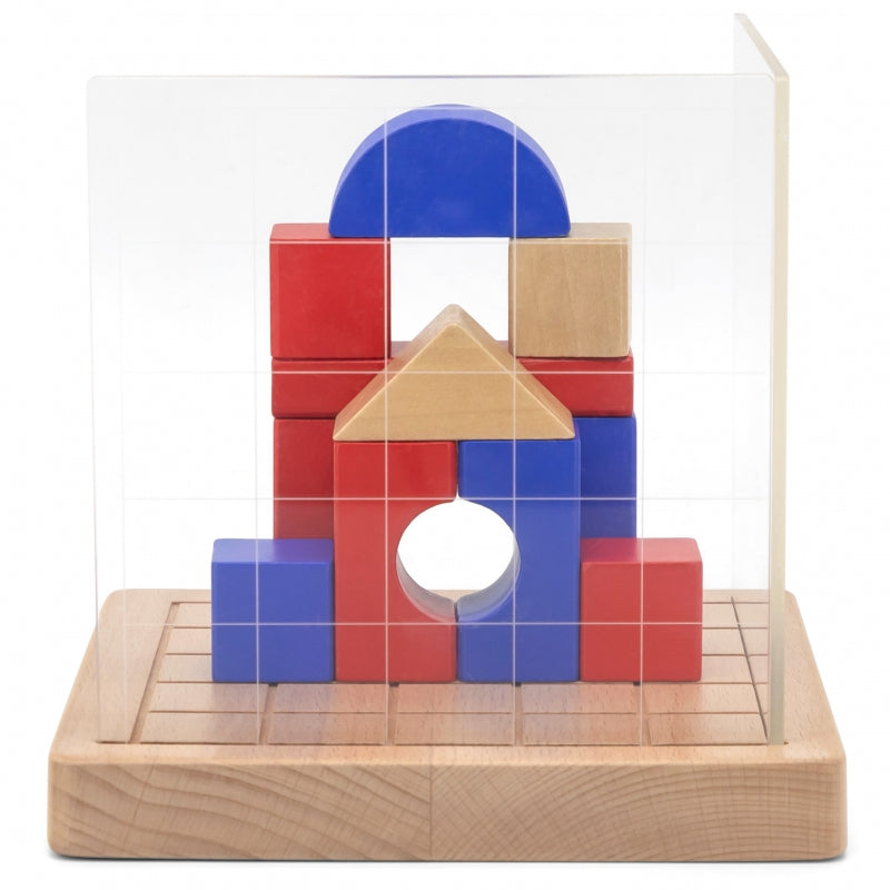 Medinės Montesori 3D kaladėlės vaikams, Viga