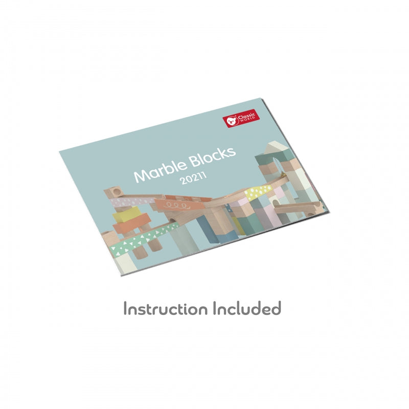 Medinės konstravimo kaladėlės su metalofonu, CLASSIC WORLD