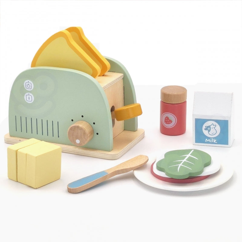 Medinis skrudintuvas su priedais, 14 dalių, FSC, WOOPIE GREEN