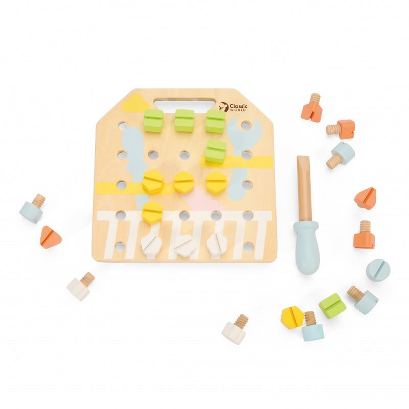 Madinė meistro lenta su atsuktuvu ir varžtais, Classic World