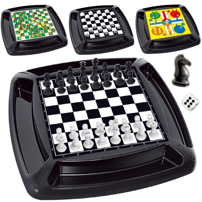 Stalo žaidimų rinkinys vaikams 4in1, WOOPIE