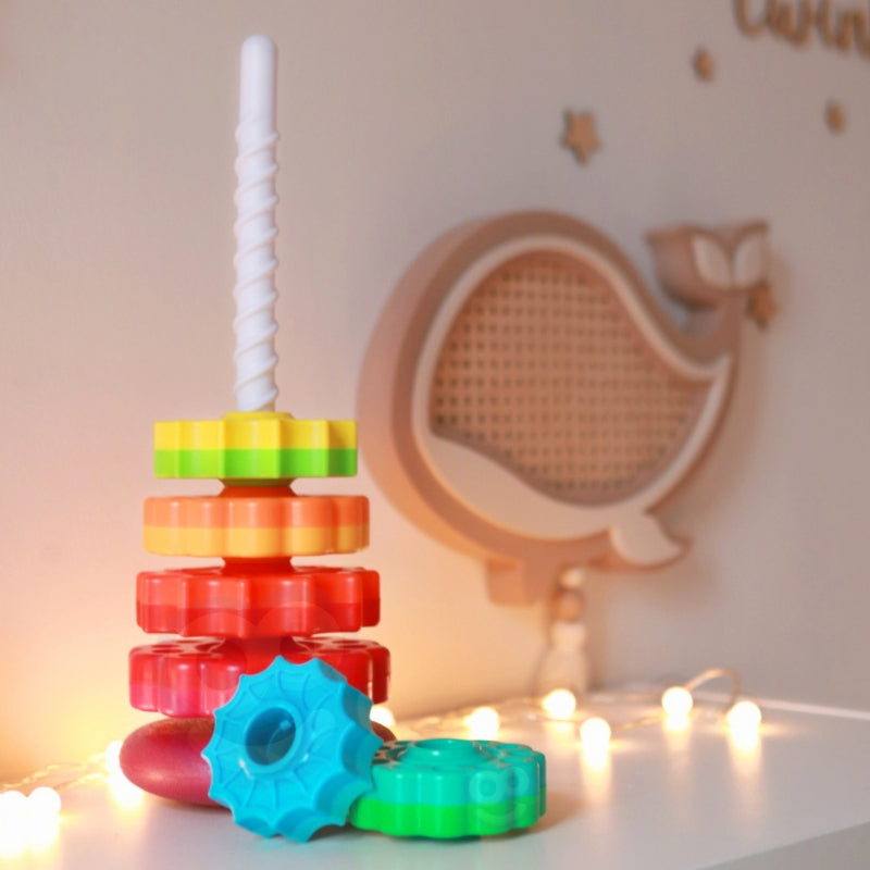 Lavinamasis susukamas bokštas vaikams "Žvaigždės", WOOPIE