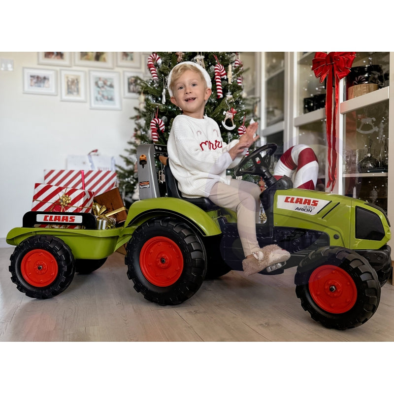 Minamas traktorius su priekaba, žalias, Flak