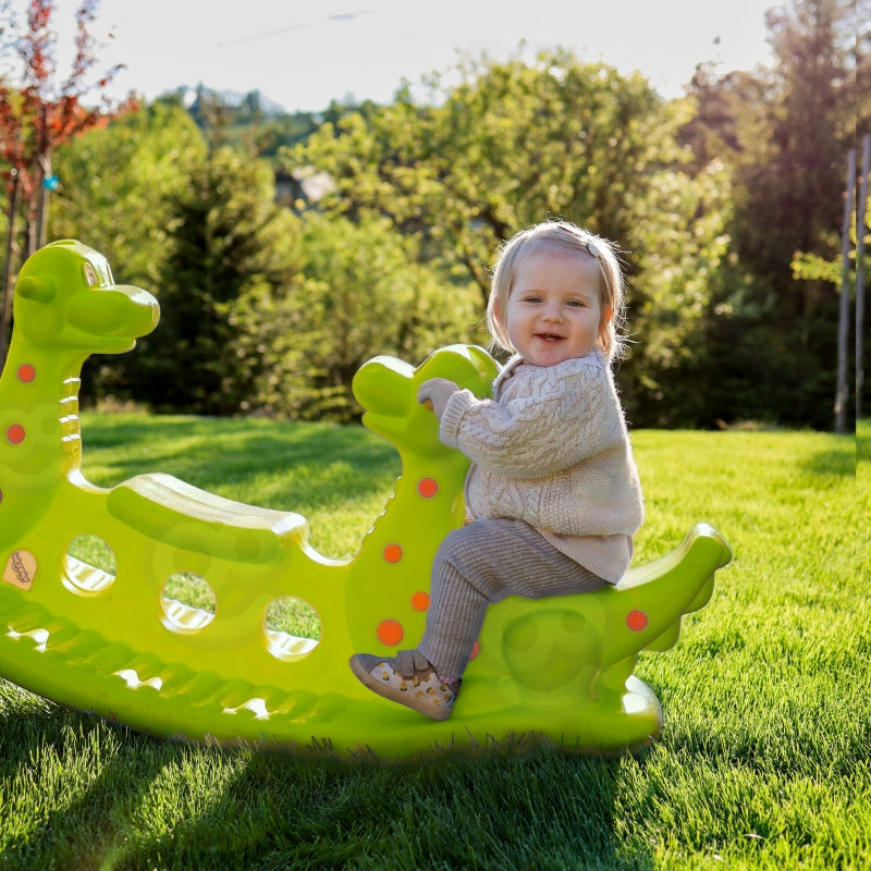 Sūpynės vaikams Dinozaurai WOOPIE, šviesiai žalios
