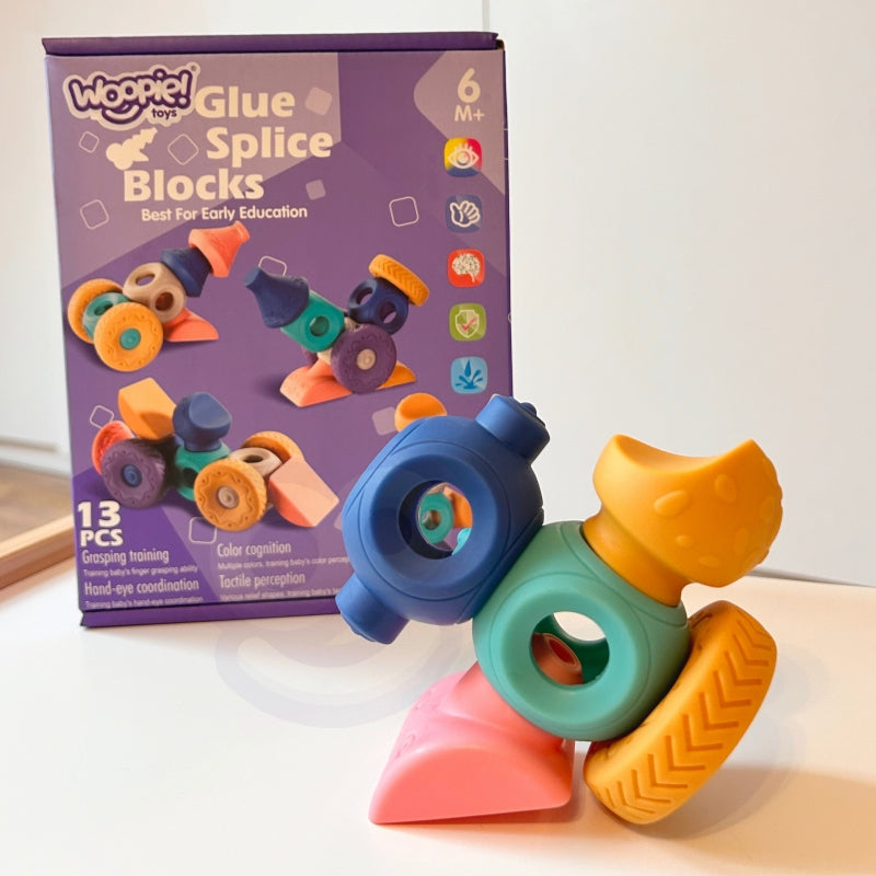 Sensorinių kaladėlių rinkinys 13 el., WOOPIE