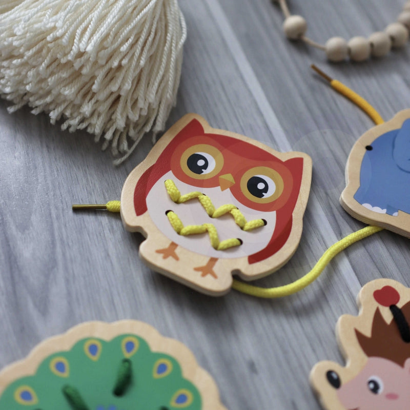 Medinis vėrimo žaidimas 10 el, gyvūnai, CLASSIC WORLD