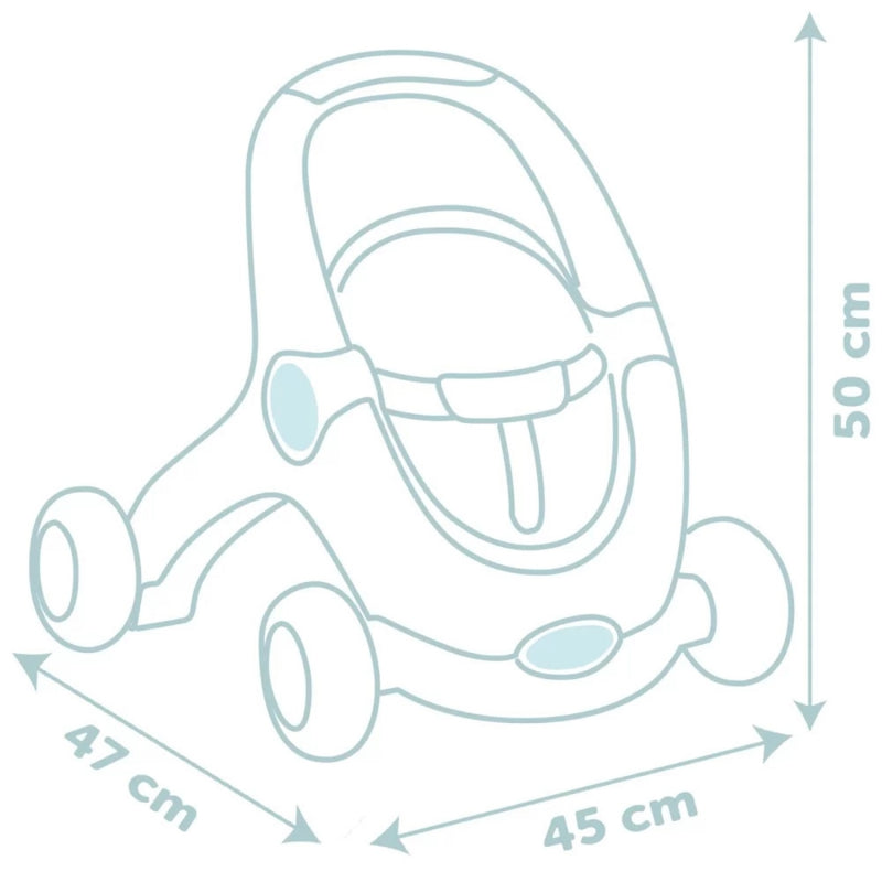 Lėlės vežimėlis 3in1 su lėle SMOBY Little Walker Push Toy