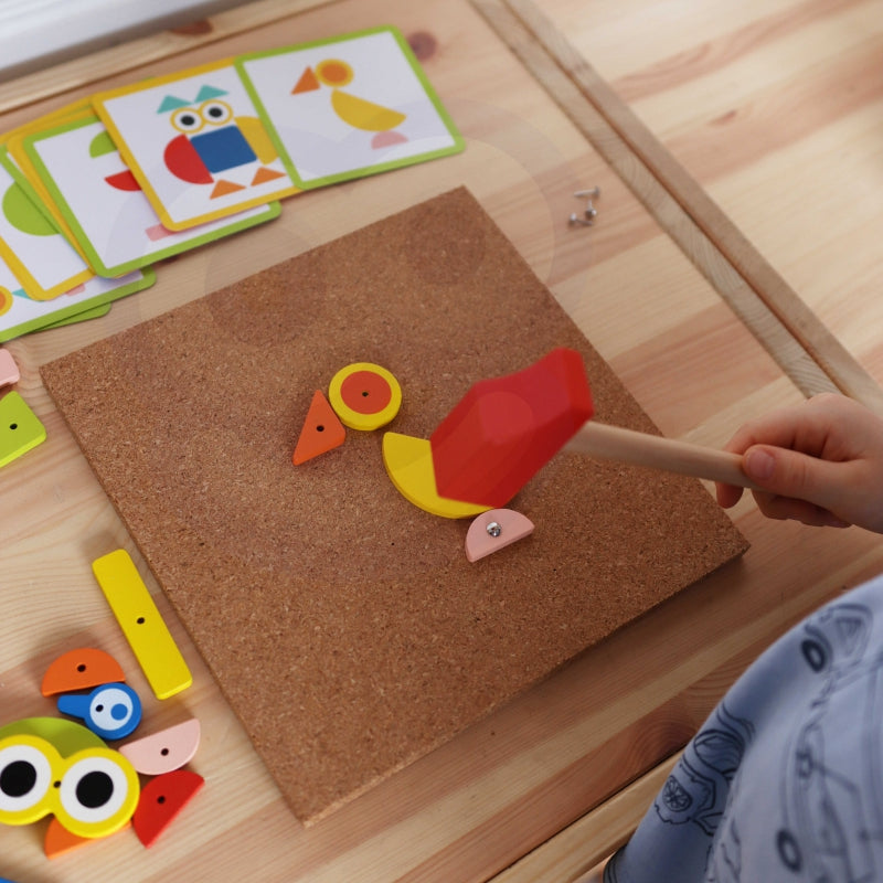 Medinis stalo žaidimas „Detalių prikalimas ant lentos“, Woopie