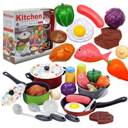 Žaislinis virtuvės indų ir maisto rinkinys 22 vnt., Woopie