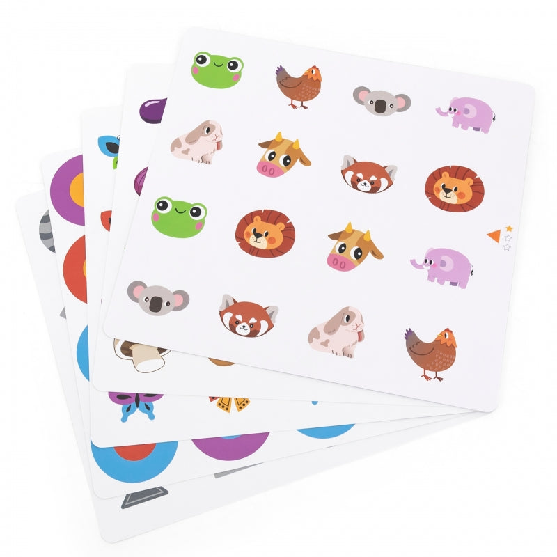 Montessori atminties žaidimas vaikams „Atspėk paveikslėlius“, Viga