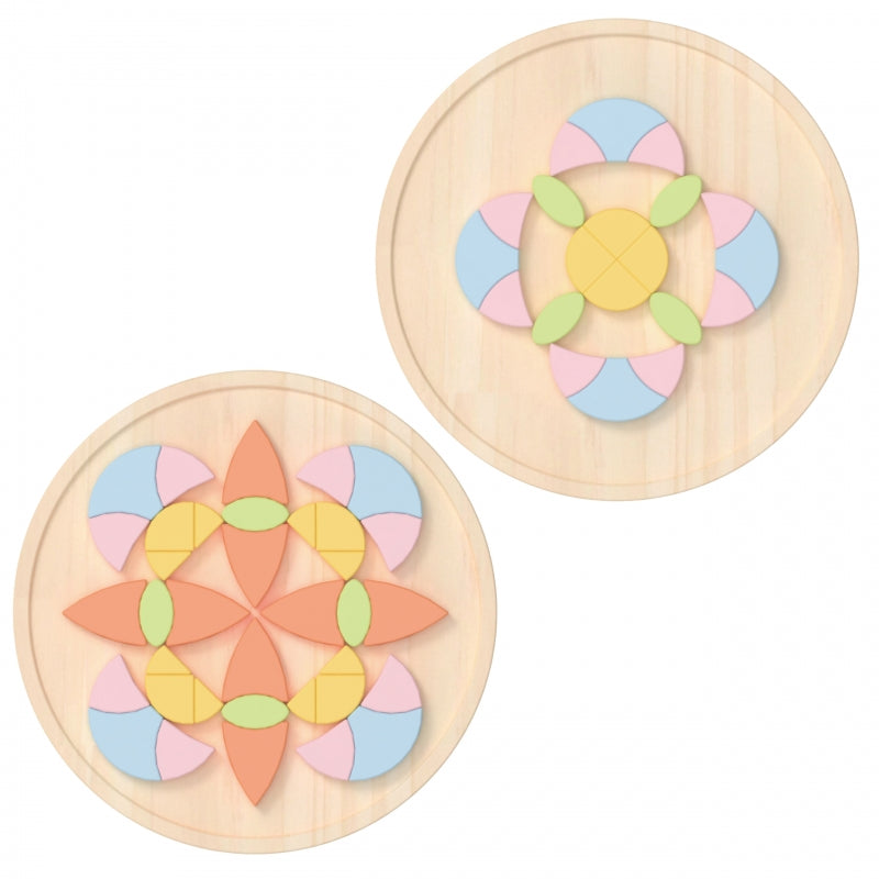 Montessori mozaikos dėlionė “Gėlės” CLASSIC WORLD