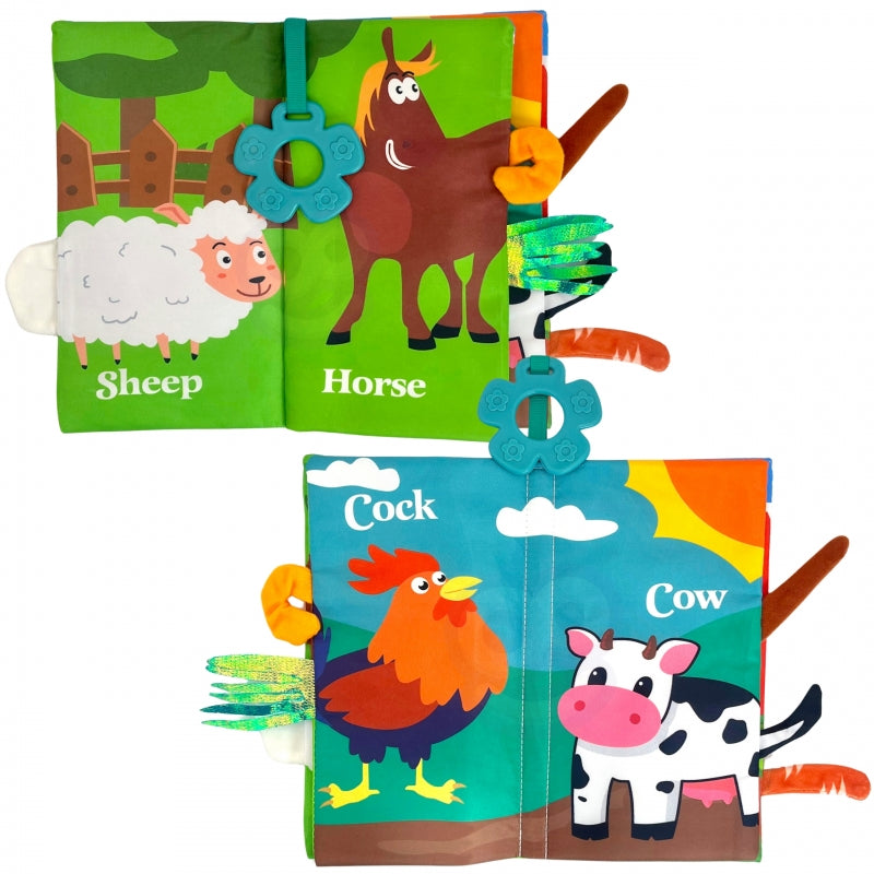 Sensorinė knygelė vaikams, gyvūnai, WOOPIE BABY