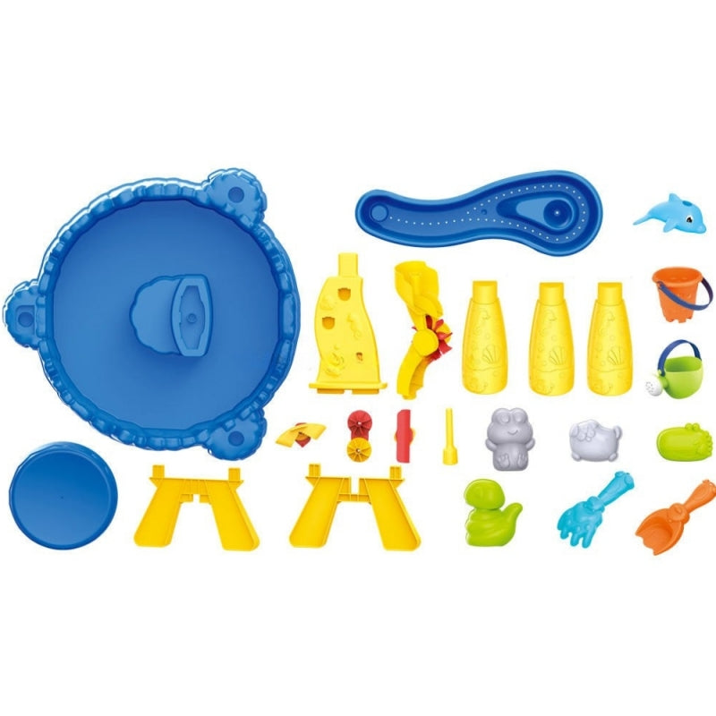 Vandens ir smėlio stalas XL su kėde 2in1 12el., WOOPIE