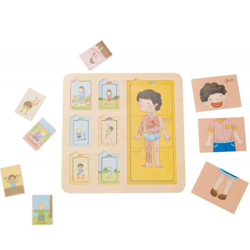 Edukacinė lenta, žmogaus dėlionė CLASSIC WORLD