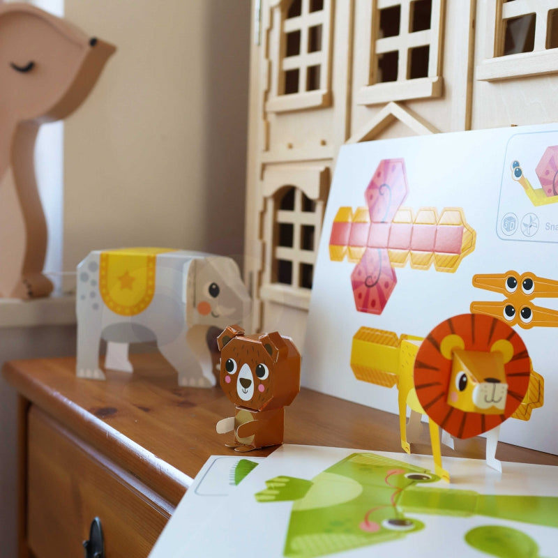 Meninis 3D popieriaus lankstymo rinkinys Origami „Gyvūnai“