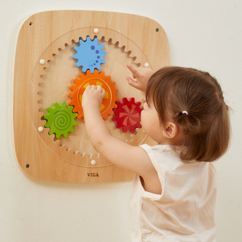 Medinė lenta su spalvotais krumpliais, VIGA