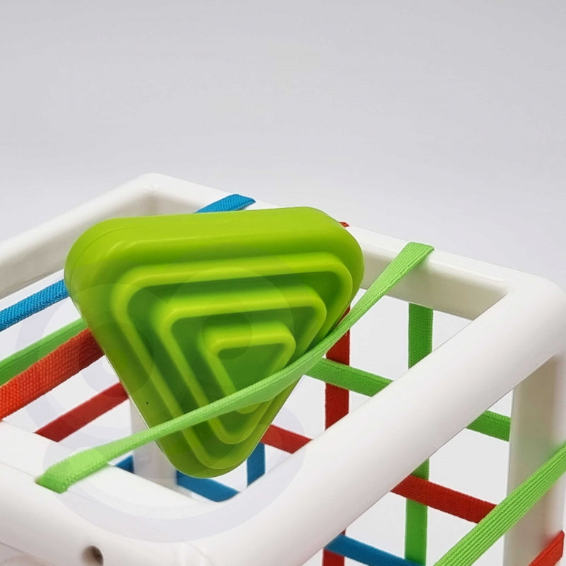 Lankstus sensorinis kubas rūšiuoklė „Spalvotos Formos“, Woopie