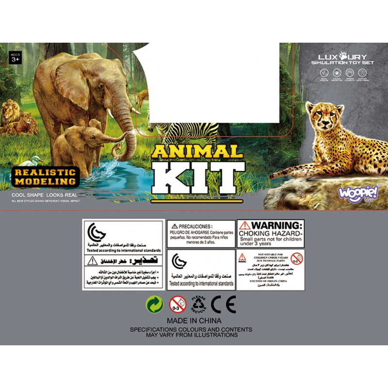 Safari figūrėlių rinkinys su kilimėliu 24 el., WOOPIE