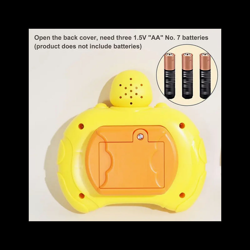 Arkadinis antistresinis žaidimas POP IT su garso efektais, WOOPIE, viščiukas, geltonas