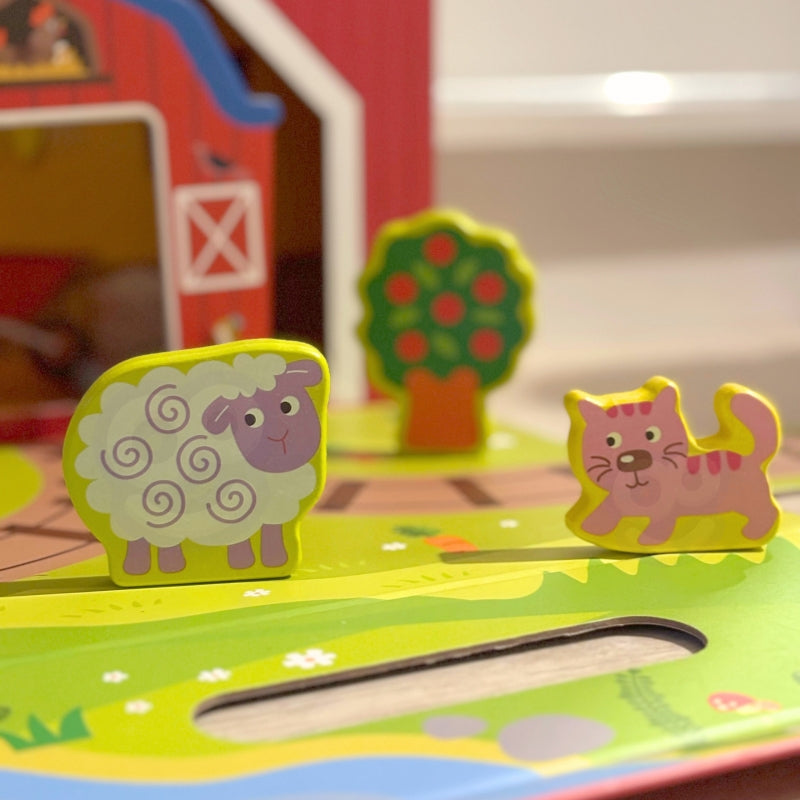 Medinis ūkio figūrėlių rinkinys lagamine, TOOKY TOY