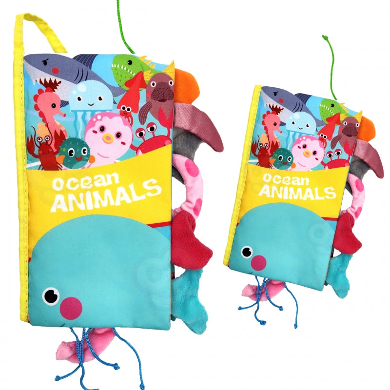 Vaikiška sensorinė knygelė, WOOPIE, jūros gyvūnų uodegos