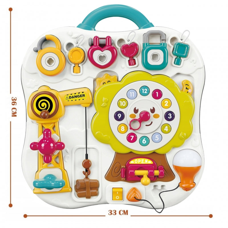 Montessori interaktyvi manipuliacinė lenta vaikams, WOOPIE