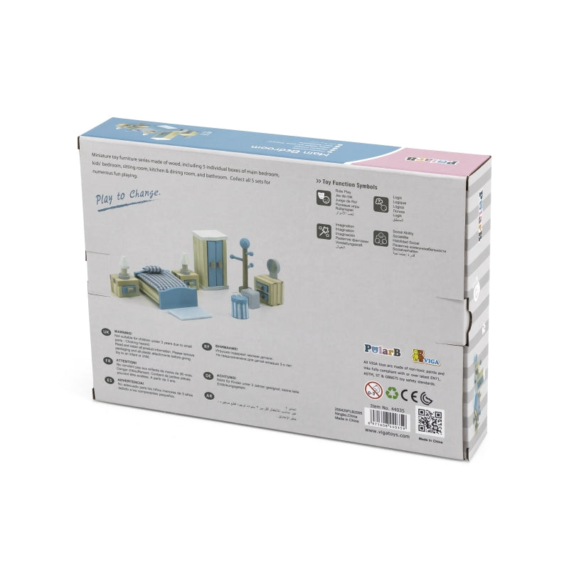 Lėlės miegamojo kambario baldų komplektas, VIGA PolarB