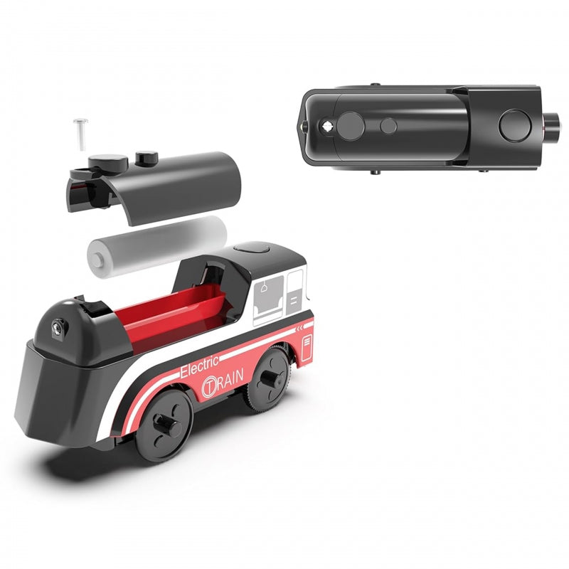 Žaislinis elektrinis traukinukais su vagonais Woopie