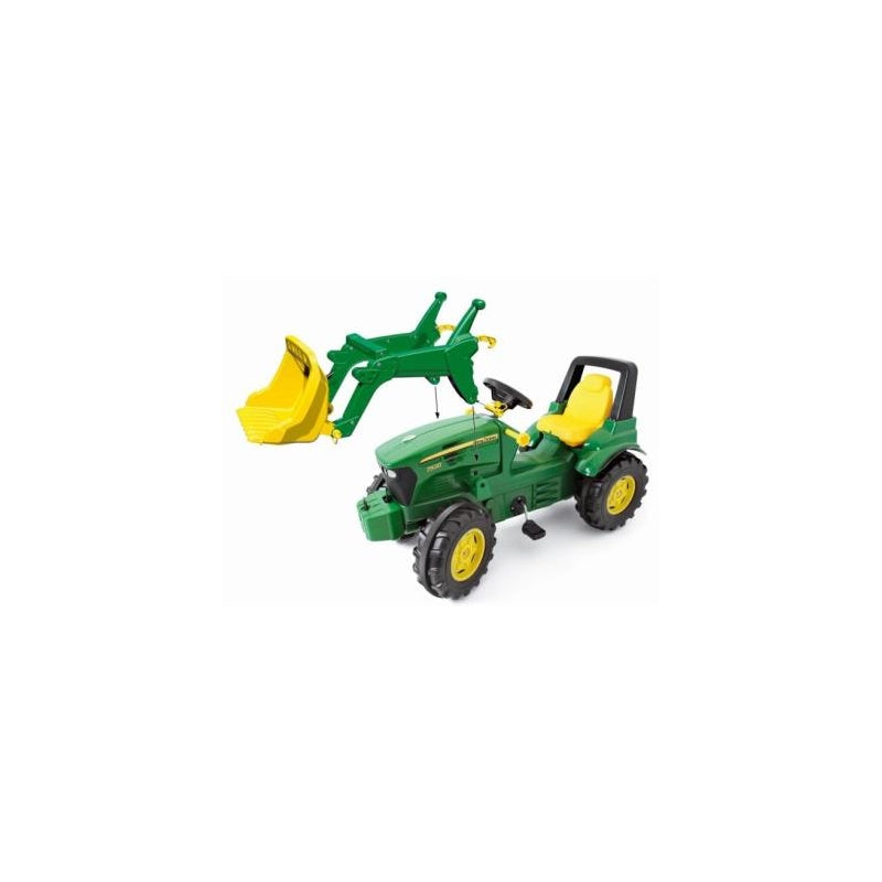 Pedalais minamas traktorius vaikams „Rolly Toys rollyFarmtrac John Deere“, žalias