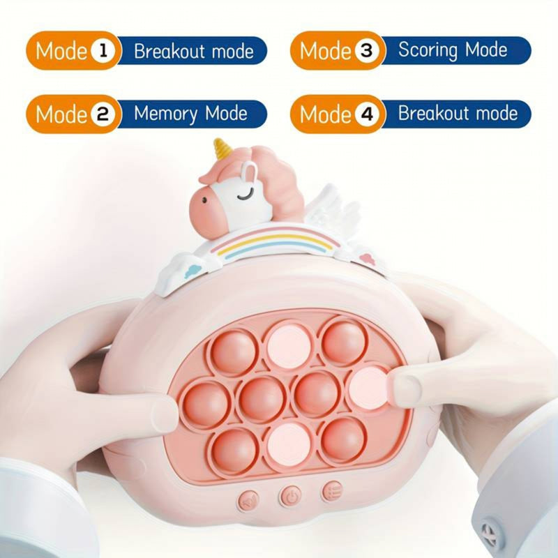 Antistresinis žaidimas POP IT su garso efektais, vienaragis, WOOPIE