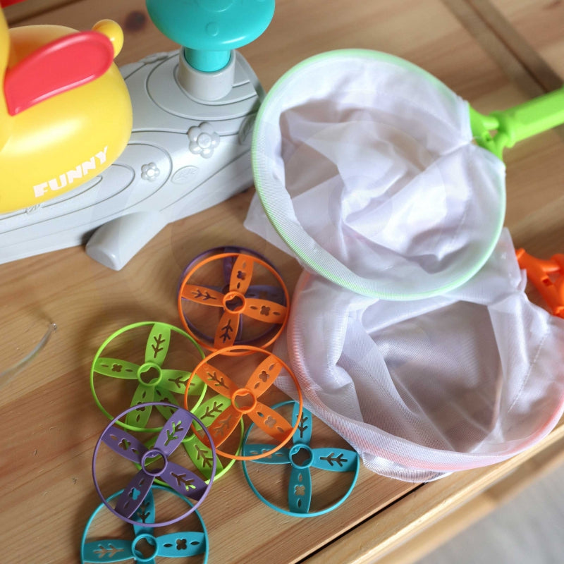 Arkadinis žaidimas sugauk diską, antis, geltona, WOOPIE