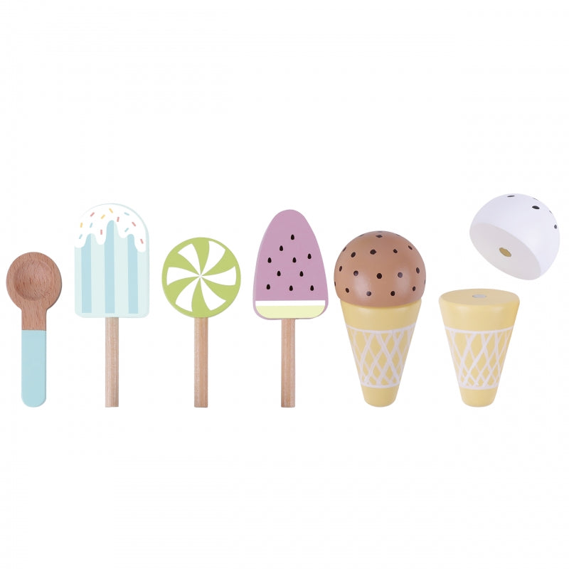 Medinis ledų stovelio ir ledų rinkinys, TOOKY TOY