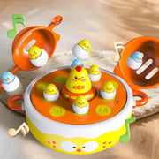 Arkadinis viščiukų žvejybos žaidimas vaikams 4in1, WOOPIE