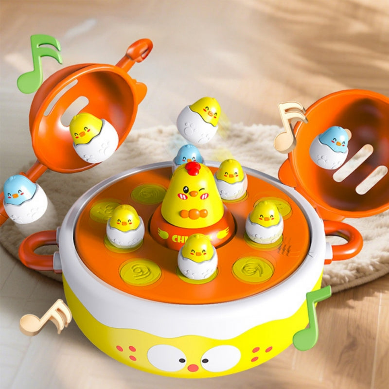 Arkadinis viščiukų žvejybos žaidimas vaikams 4in1, WOOPIE