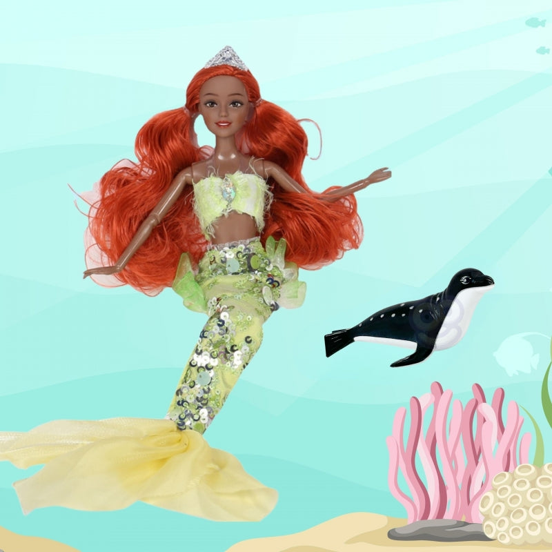 Lėlė Emi undinėlė su ruoniu WOOPIE ROYAL