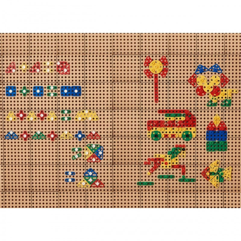 Geometrinių STEM blokų rinkinys vaikams 260 el., MASTERKIDZ