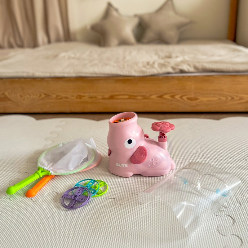 Arkadinis žaidimas sugauk diską, dramblis, rožinis, WOOPIE