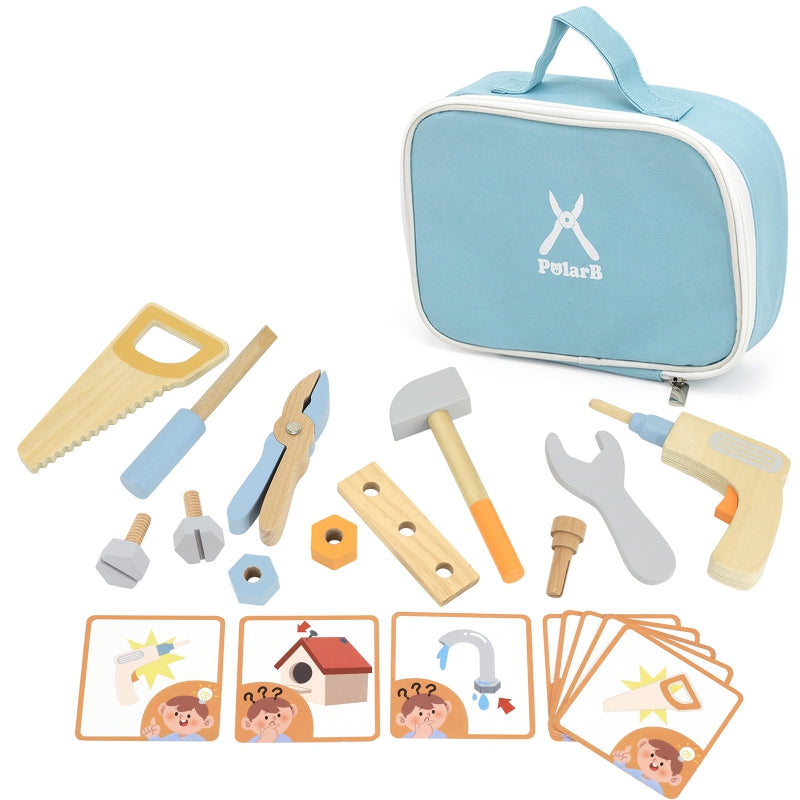 Medinių įrankių rinkinys vaikams „Little Handyman“, VIGA PolarB