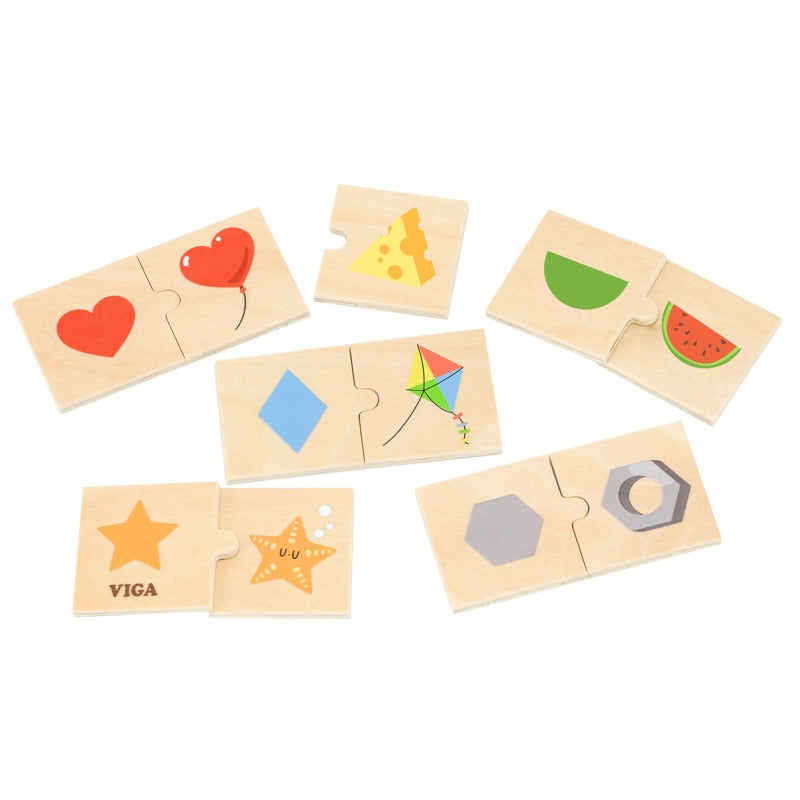Medinių dėlionių rinkinys „Suderink šešėlius“, VIGA