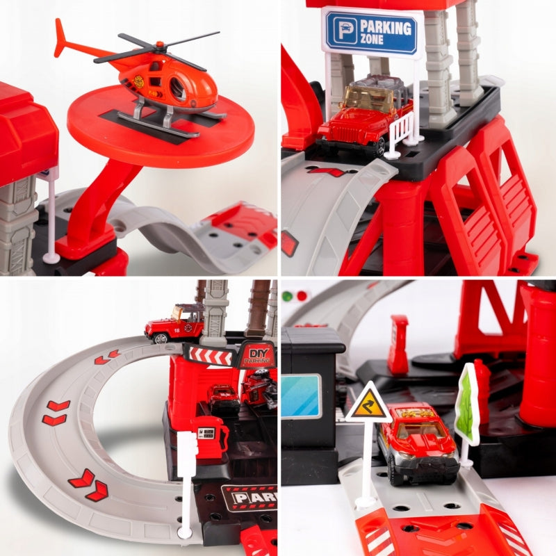 Daugiaaukštė automobilių stovėjimo aikštelė „Gaisrinė“ su priedais 43 vnt. WOOPIE