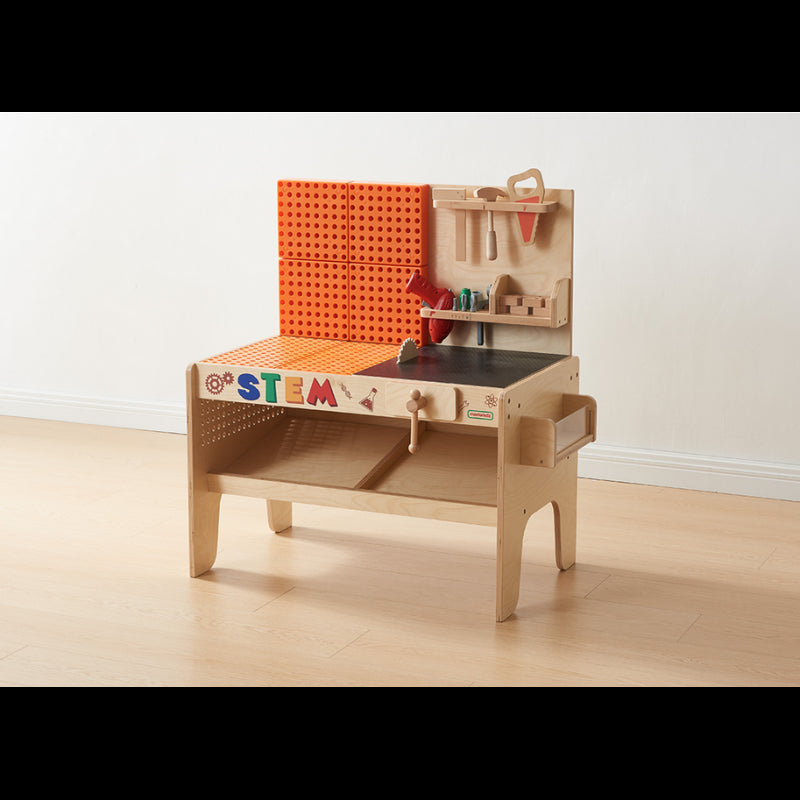 XXL Masterkidz medinė STEM dirbtuvė su įrankiais vaikams