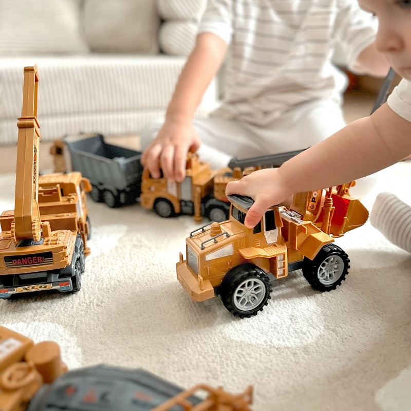 Žaislinis statybinės technikos rinkinys 6in1, WOOPIE