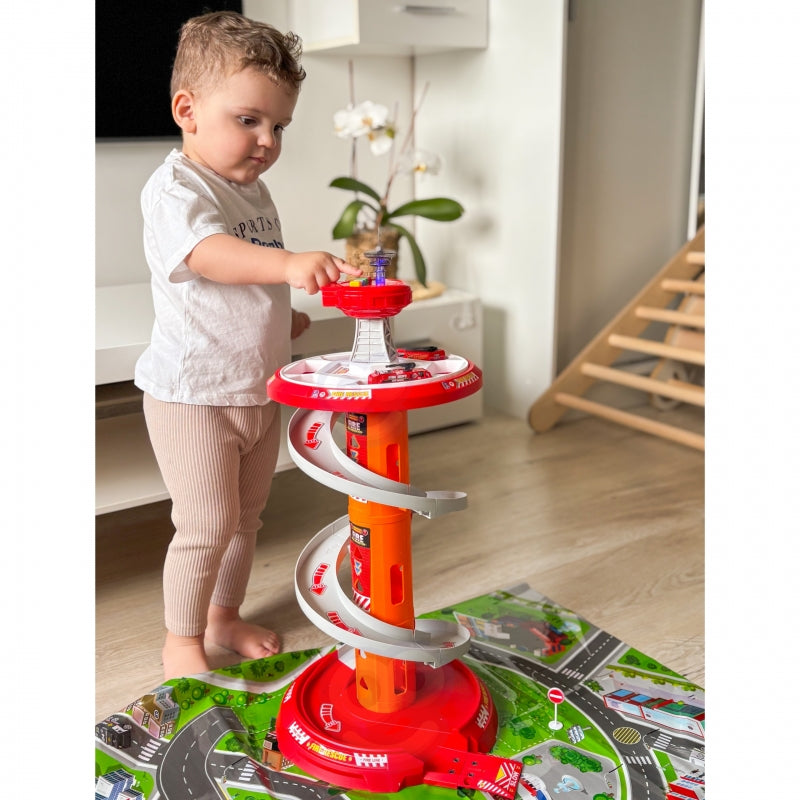 Didelė gaisrininkų automobilių aikštelė su garso efektais, Woopie