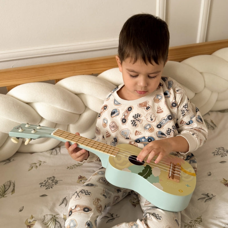 Medinė, vaikiška ukulėlė CLASSIC WORLD, mėlyna