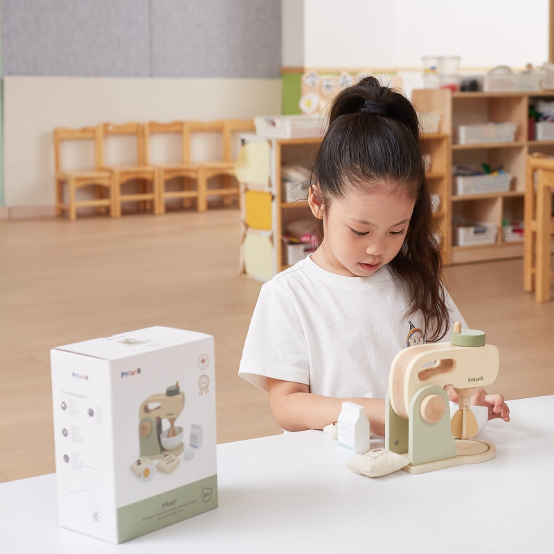 Medinis virtuvės maišytuvas su priedais, žalias, VIGA PolarB