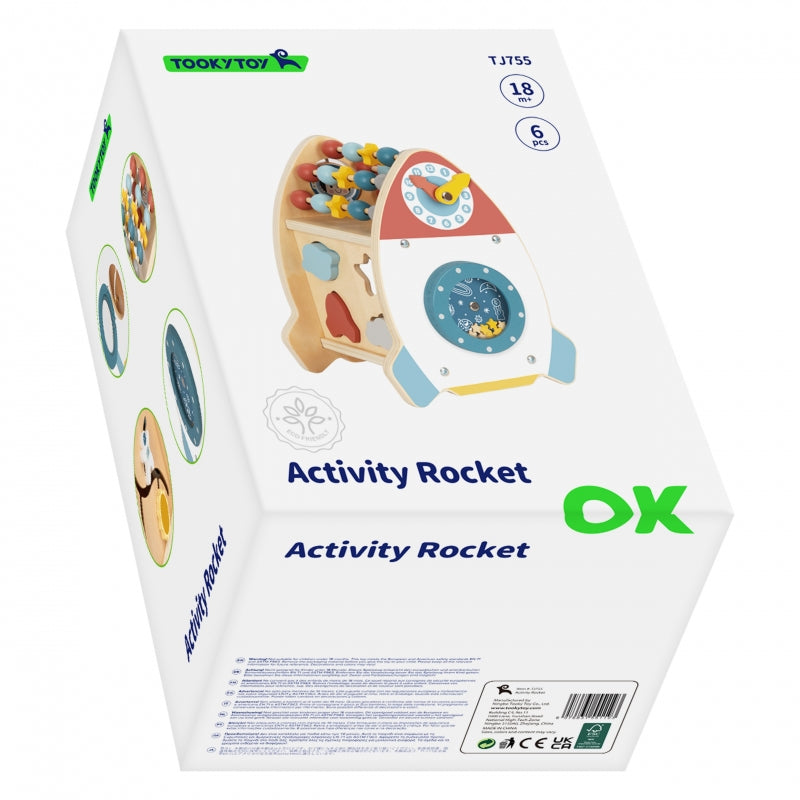 Kosminės raketos veiklos rūšiuoklis labirintas TOOKY TOY